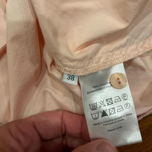 Baum Und Pfergarten Pale Pink Designer Button Up Tank Top sz 38 - Picture 2 of 5